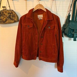 Rust Orange Corduroy Jacket